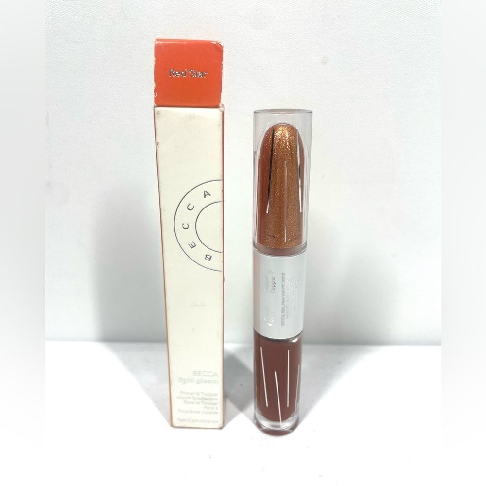 BECCA Cosmetics Light Gleam Primer & Topper Liquid Eyeshadow ~ RED STAR NIB